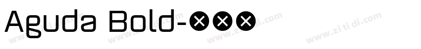 Aguda Bold字体转换